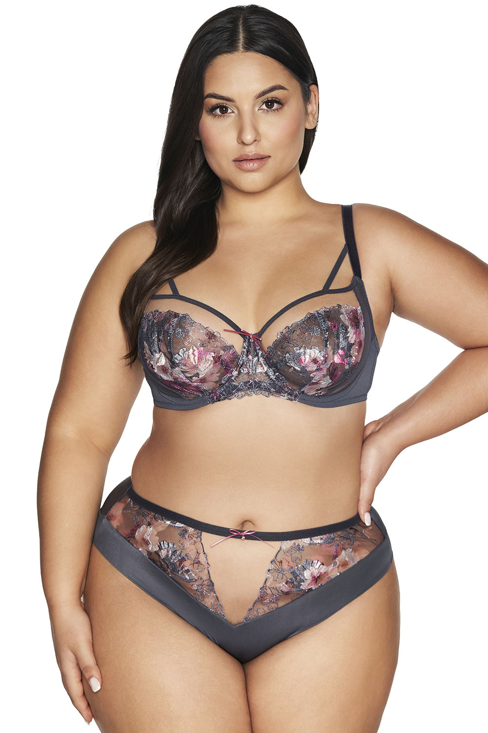 Ava 2123 Romance Majtki figi, gray