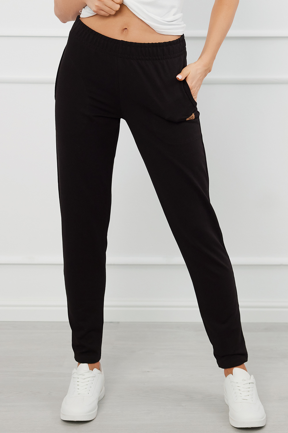 Italian Fashion Stella d. sp. Spodnie dres, czarny