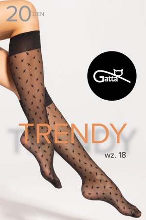 Gatta Knee Socks 16 20 DEN Wyrb poczoszniczy podkolanwki, nero