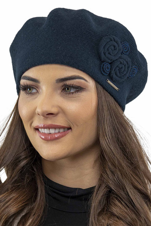 Vivisence 7037 Nakrycie gowy beret, granatowy