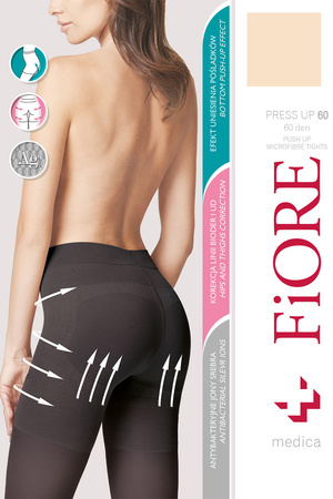 Fiore Press Up 60 den M5212 Wyrb poczoszniczy rajstopy, light natural