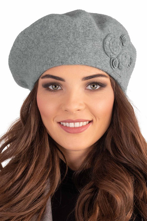 Vivisence 7037 Nakrycie gowy beret, szary