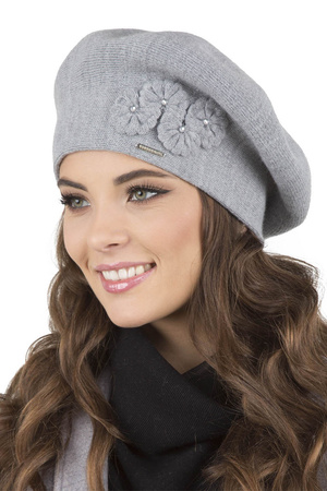 Vivisence 7006 Nakrycie gowy beret, jasnoszary