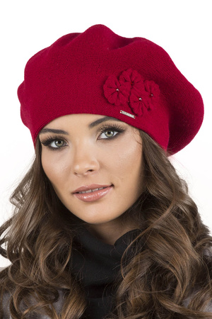 Vivisence 7006 Nakrycie gowy beret, czerwony