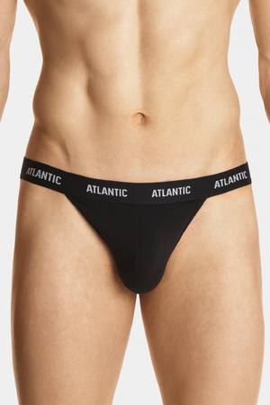 Atlantic MP-1571 Jock strap Majtki stringi, czarny