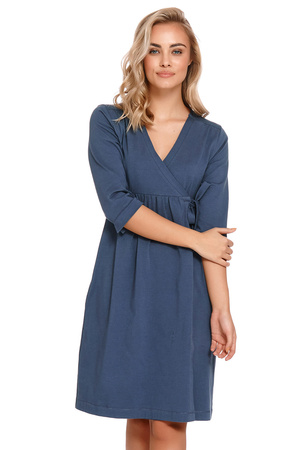 Dn-nightwear SBL.4243 Nocna szlafrok, deep blue