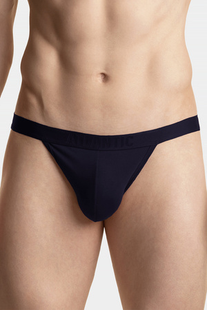 Atlantic MP-1571 Jock strap Majtki slipy otwarte, granatowy