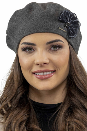 Vivisence 7036 Nakrycie gowy beret, ciemnoszary