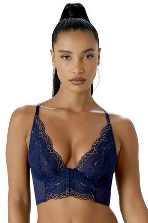 Gossard 7718 Biustonosz braletka, midnight blue/gold