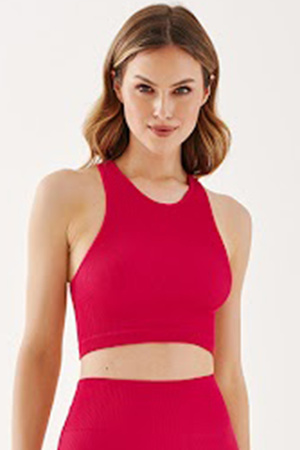 Gabriella Halter Rib Code 1203 Top fitness, raspberry