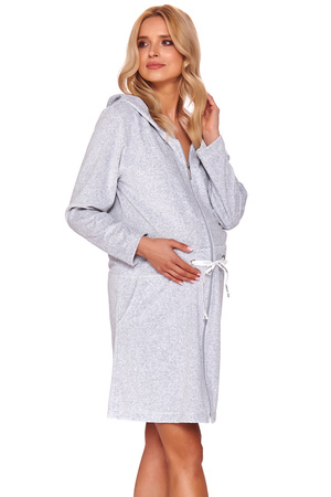 Doctor Nap SWO.1008 Nocna szlafrok, grey melange