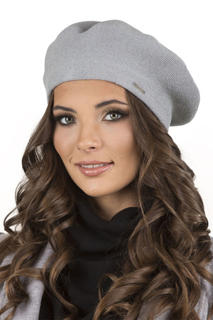 Vivisence 7005 Nakrycie gowy beret, jasnoszary