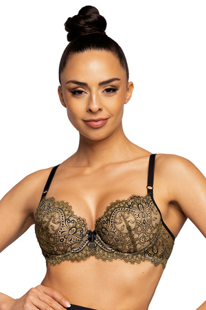 Mat 3703/11 Chelsea Biustonosz push-up, khaki-czarny