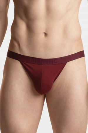 Atlantic MP-1571 Jock strap Majtki slipy otwarte, wino