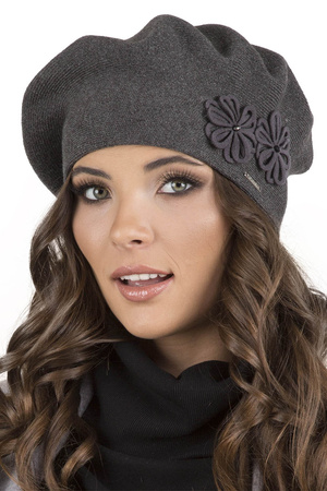 Vivisence 7007 Nakrycie gowy beret, ciemnoszary