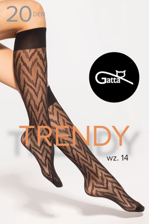 Gatta Knee Socks 14 20 DEN Wyrb poczoszniczy podkolanwki, nero