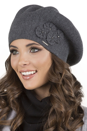 Vivisence 7006 Nakrycie głowy beret, ciemnoszary